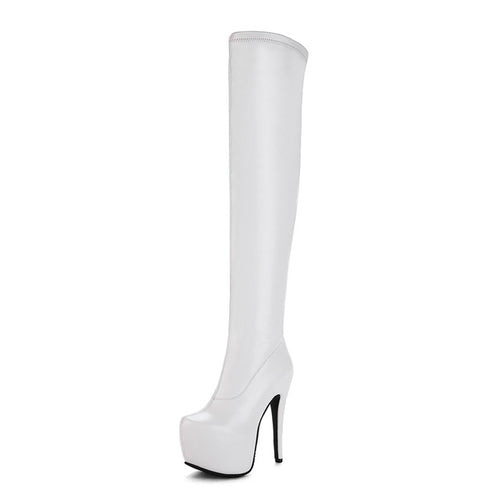 DoraTasia 2019 Plus Size 33-48 brand fashion platform over the knee boots women sexy super high heels shoes woman party boots
